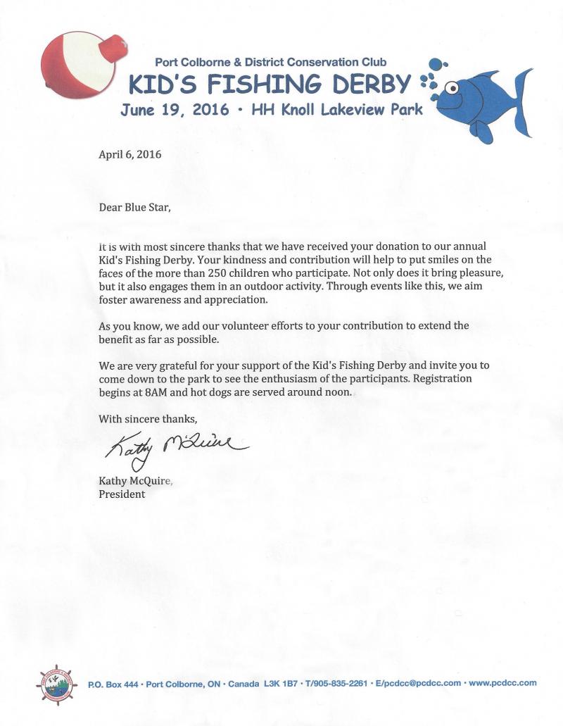 The Annual Kids Fishing Derby